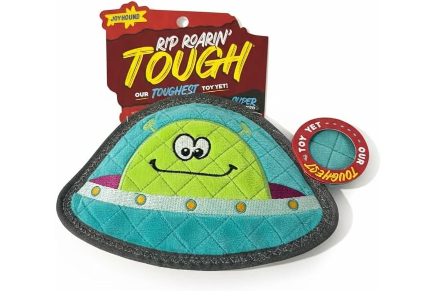 Rip Roarin’ Tough Alien Dog Toy – Durable Squeaky Plush